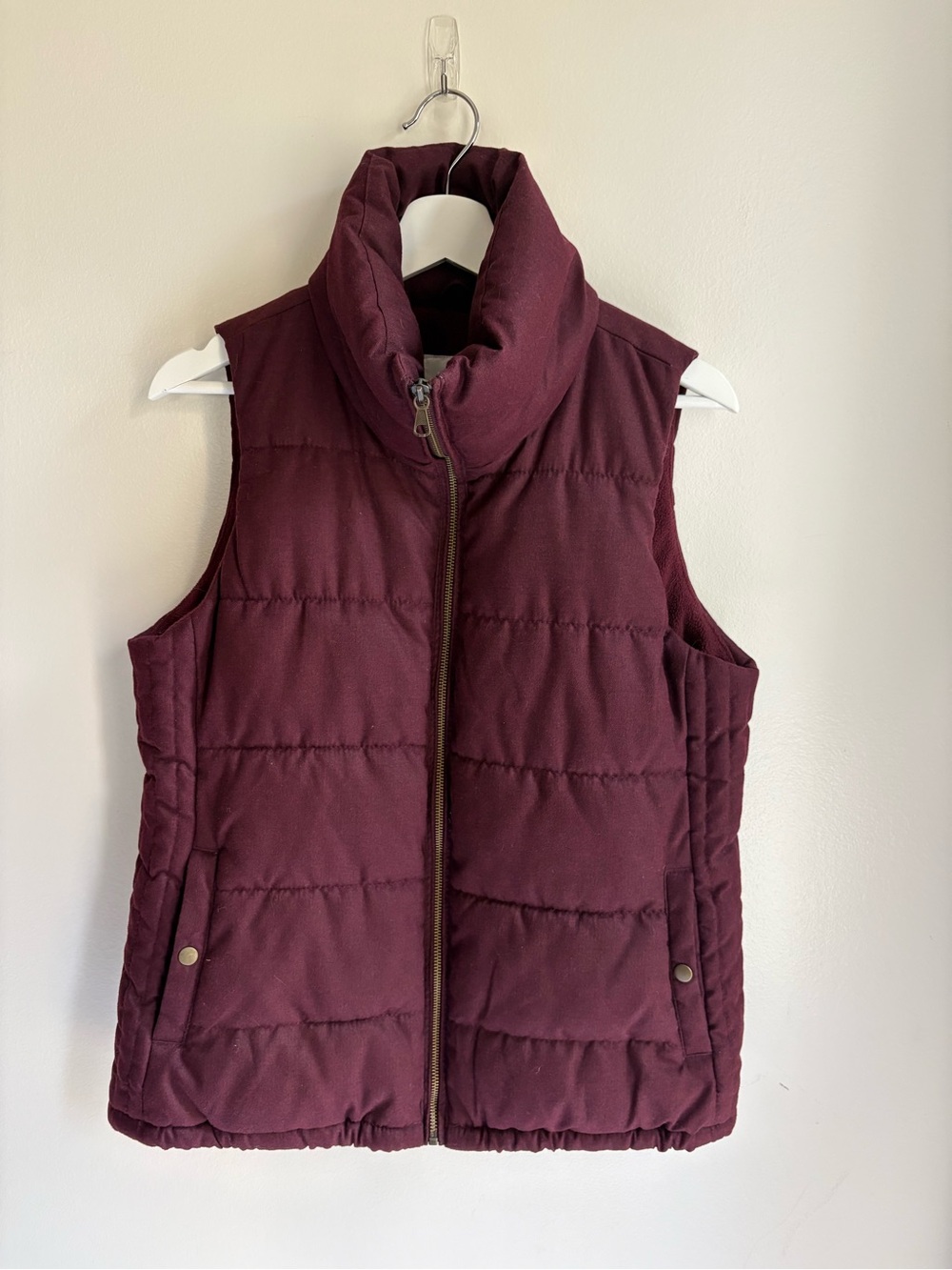 Old Navy Burgundy Puffer Vest